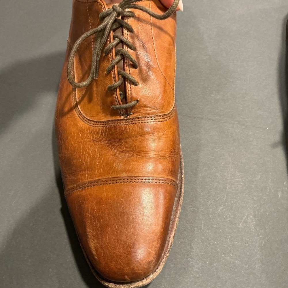 Allen Edmonds Park Avenue Brown Cap Toe Oxford Dress Shoes Men’s 12 - Picture 5 of 13
